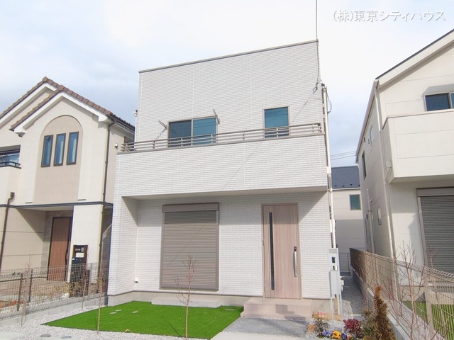 東京都稲城市東長沼の新築戸建て完成写真 2026年2月23日撮影