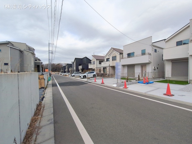 東京都稲城市東長沼の新築戸建て完成写真 2026年2月23日撮影