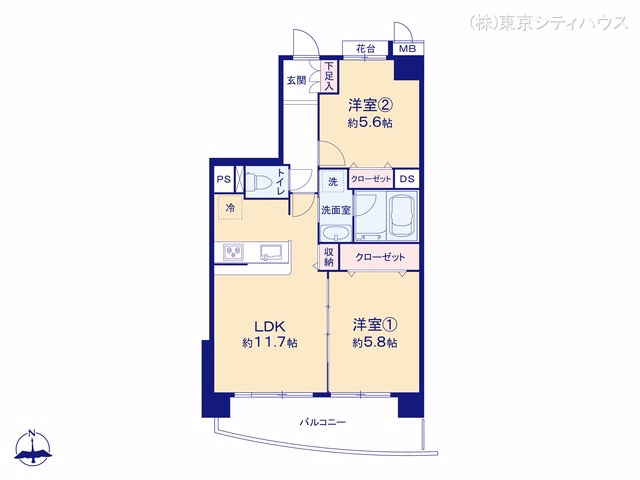 レクセルマンション吉祥寺南 間取図