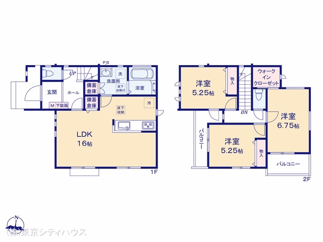 三鷹市北野4丁目（戸建）A 間取図