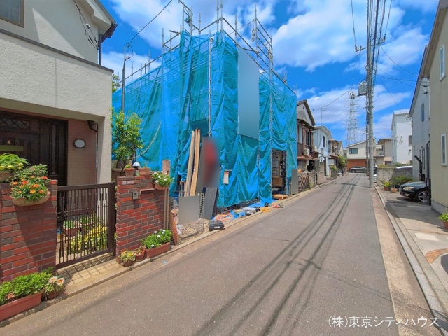 東京都武蔵野市吉祥寺南町3丁目の新築戸建てシート写真 2026年5月24日撮影