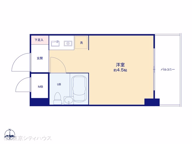 グローリア初穂武蔵境 間取図