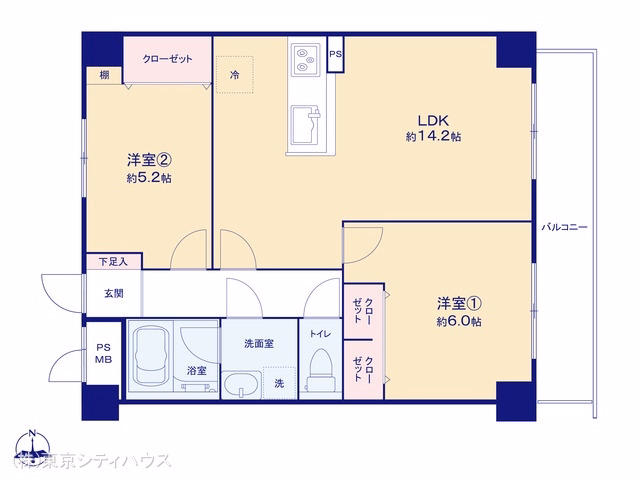 中銀三鷹マンシオン 間取図