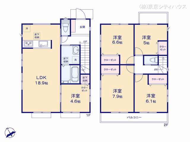 狛江市元和泉2丁目(戸建)01 間取図
