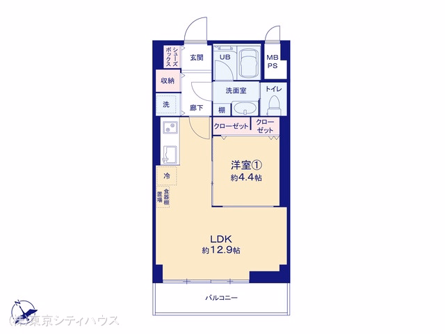 むさしのコーポ 間取図