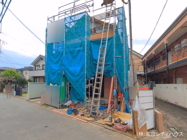 調布市多摩川3丁目（戸建）01 上棟