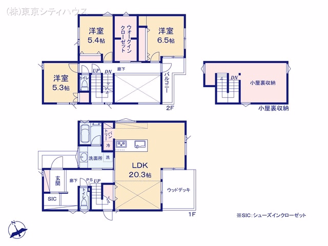 武蔵野市吉祥寺北町3丁目（戸建）03 間取図