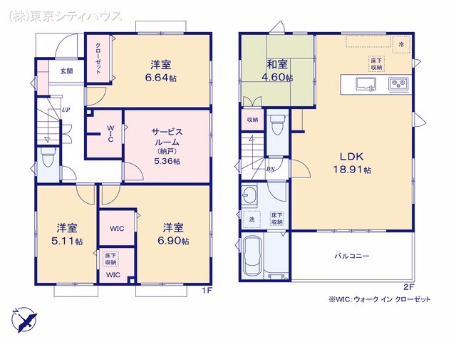 新築戸建て 稲城市坂浜329　7棟 4号棟 間取図