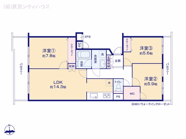 パークハイム三鷹 間取図