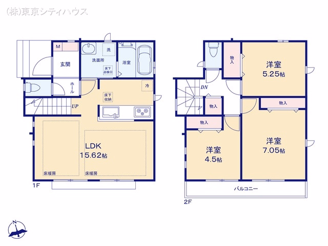 狛江市元和泉3丁目(戸建)B 間取図