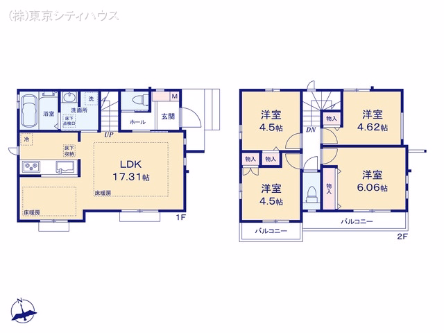狛江市元和泉3丁目(戸建)D 間取図