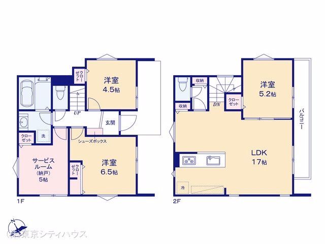 調布市入間町2丁目（戸建） 間取図