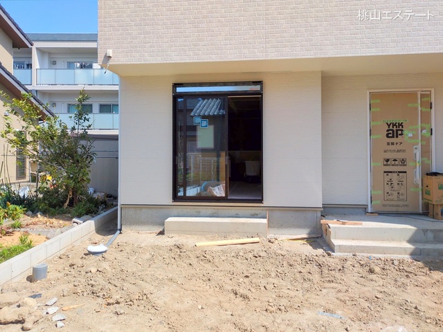 愛知県名古屋市港区東茶屋１丁目の新築戸建て外構写真 2025年4月8日撮影