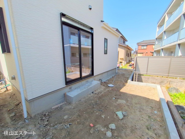 愛知県名古屋市港区東茶屋１丁目の新築戸建て外構写真 2025年4月8日撮影