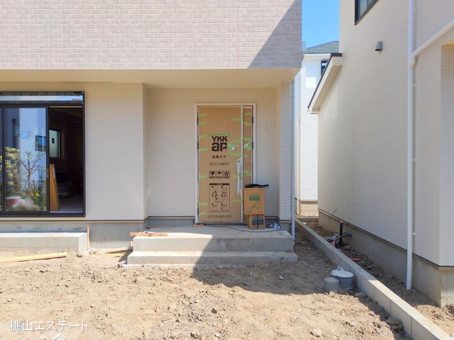 愛知県名古屋市港区東茶屋１丁目の新築戸建て外構写真 2025年4月8日撮影