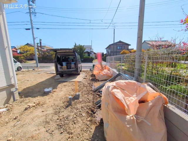 愛知県名古屋市港区東茶屋１丁目の新築戸建て外構写真 2025年4月8日撮影