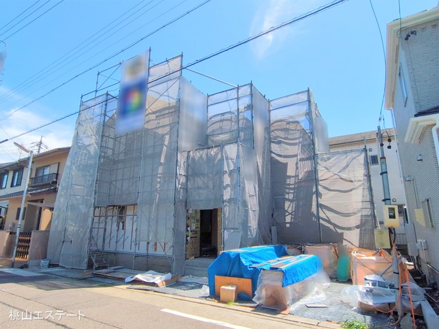 愛知県名古屋市西区清里町の新築戸建てシート写真 2025年4月23日撮影