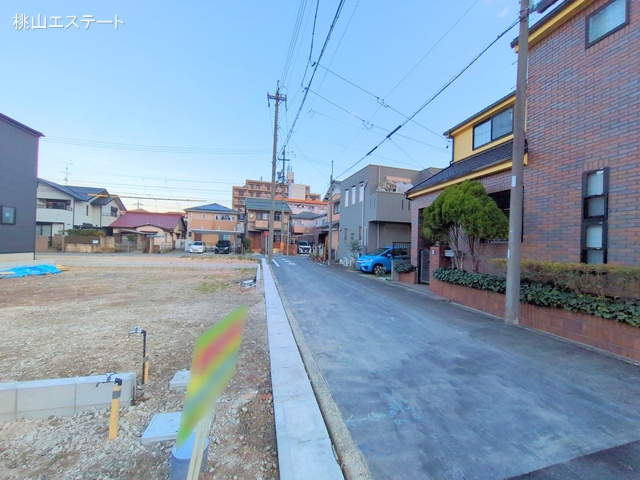 愛知県名古屋市北区楠味鋺５丁目の新築戸建て更地・土地写真 2024年12月4日撮影
