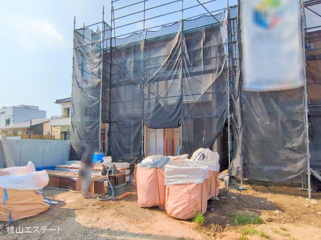 愛知県名古屋市北区楠味鋺５丁目の新築戸建てシート写真 2025年5月13日撮影