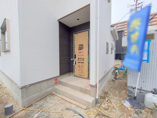 愛知県名古屋市南区六条町4丁目の新築戸建て外構写真 2025年4月24日撮影