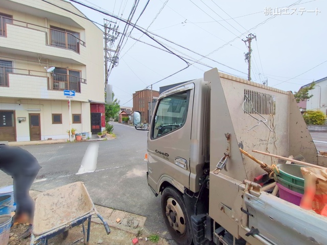 愛知県名古屋市南区六条町4丁目の新築戸建て外構写真 2025年4月24日撮影