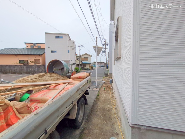 愛知県名古屋市南区六条町4丁目の新築戸建て外構写真 2025年4月24日撮影