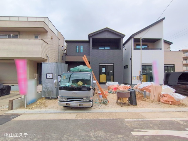 愛知県名古屋市北区喜惣治２丁目の新築戸建て外構写真 2025年3月30日撮影