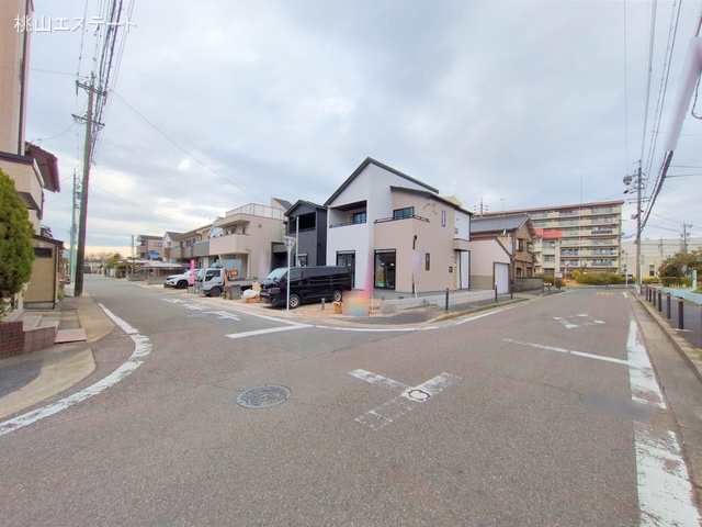 愛知県名古屋市北区喜惣治２丁目の新築戸建て外構写真 2025年3月30日撮影