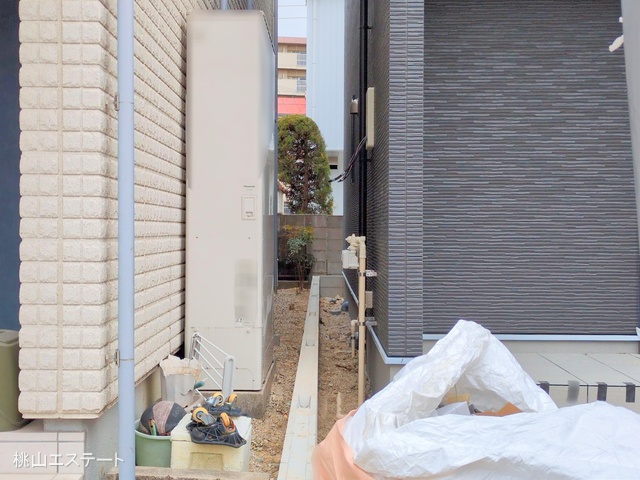 愛知県名古屋市北区喜惣治２丁目の新築戸建て外構写真 2025年3月30日撮影