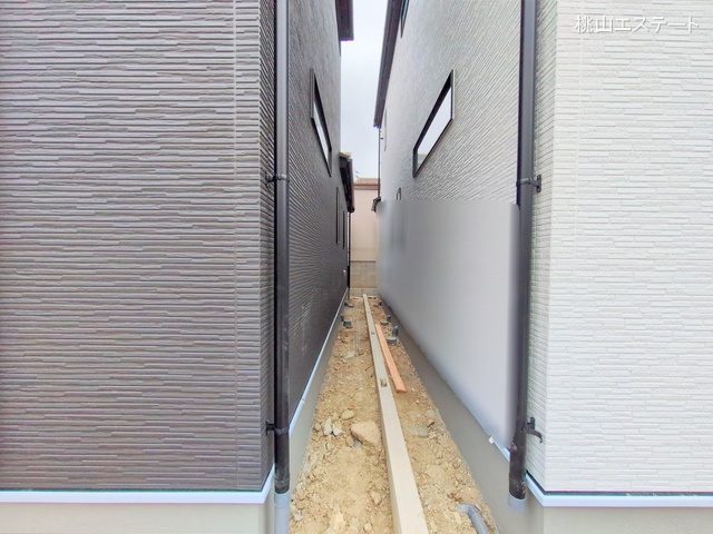 愛知県名古屋市北区喜惣治２丁目の新築戸建て外構写真 2025年3月30日撮影