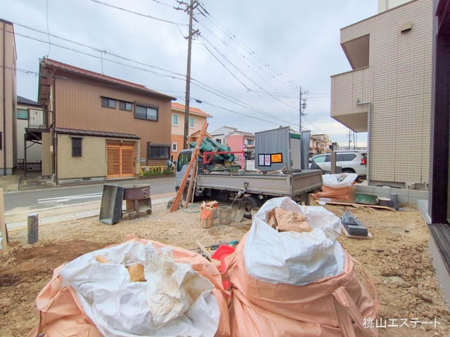 愛知県名古屋市北区喜惣治２丁目の新築戸建て外構写真 2025年3月30日撮影