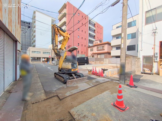 愛知県名古屋市熱田区伝馬２丁目の新築戸建て更地・土地写真 2025年1月30日撮影