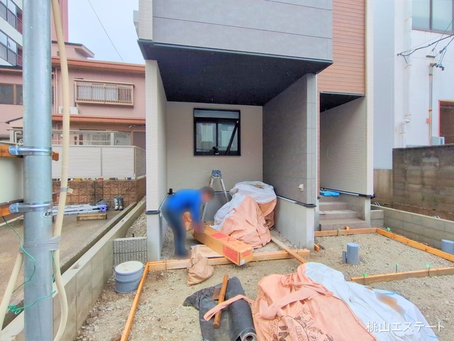 愛知県名古屋市熱田区伝馬２丁目の新築戸建て外構写真 2025年6月10日撮影