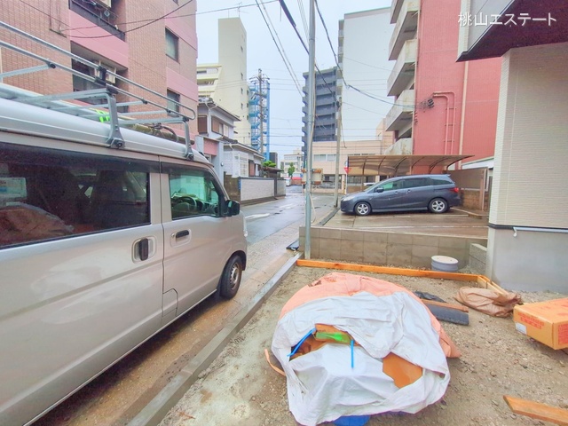 愛知県名古屋市熱田区伝馬２丁目の新築戸建て外構写真 2025年6月10日撮影