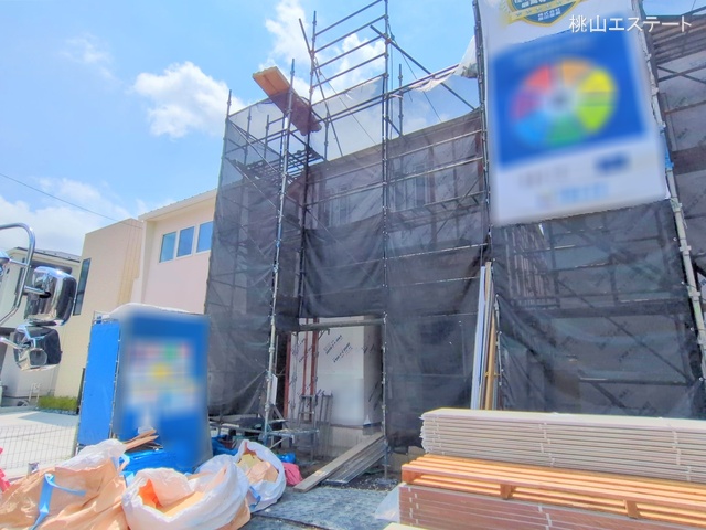 愛知県名古屋市名東区香流1丁目の新築戸建てシート写真 2025年7月14日撮影