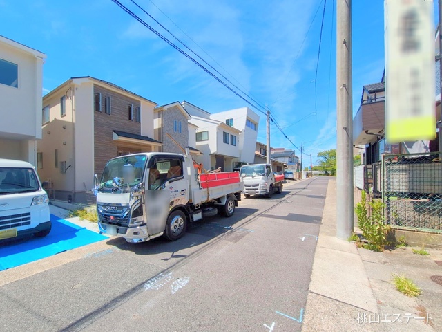 愛知県名古屋市名東区香流1丁目の新築戸建て外構写真 2025年8月17日撮影