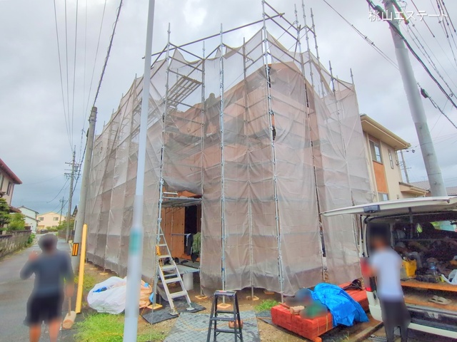 愛知県名古屋市中川区服部４丁目の新築戸建て上棟写真 2025年7月16日撮影
