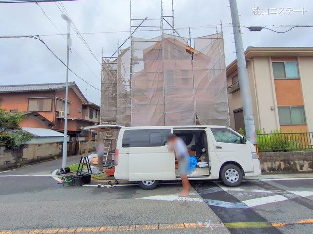 愛知県名古屋市中川区服部４丁目の新築戸建て上棟写真 2025年7月16日撮影