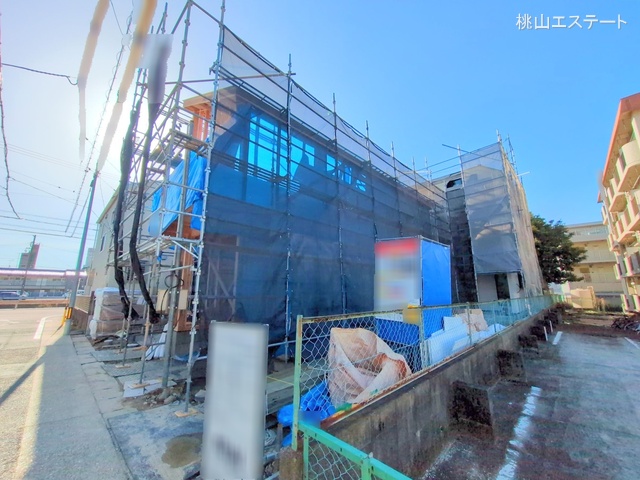 愛知県名古屋市天白区塩釜口２丁目の新築戸建て上棟写真 2025年3月6日撮影