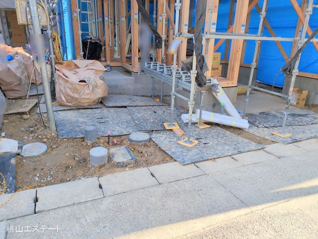 愛知県名古屋市天白区塩釜口２丁目の新築戸建て上棟写真 2025年3月6日撮影