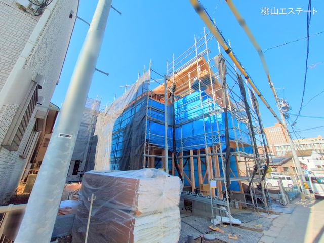 愛知県名古屋市天白区塩釜口２丁目の新築戸建て上棟写真 2025年3月6日撮影