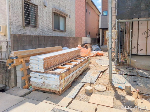 愛知県名古屋市天白区塩釜口２丁目の新築戸建て外構写真 2025年4月2日撮影