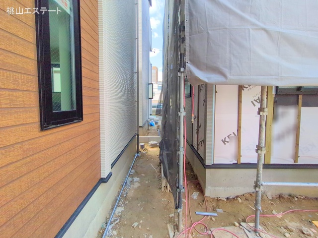 愛知県名古屋市天白区塩釜口２丁目の新築戸建て外構写真 2025年4月2日撮影