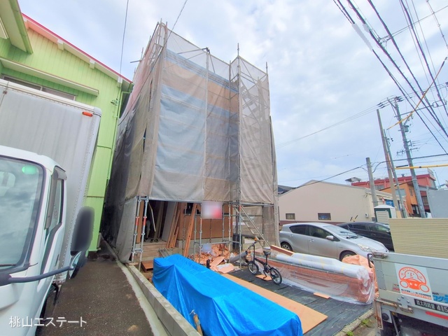 愛知県名古屋市中村区宿跡町3丁目の新築戸建て上棟写真 2025年5月21日撮影