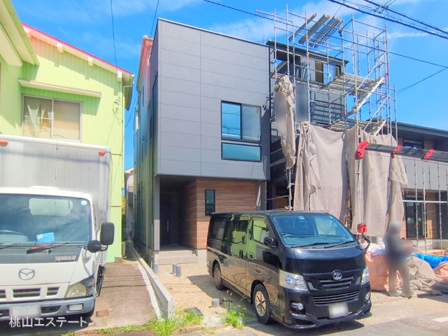 愛知県名古屋市中村区宿跡町3丁目の新築戸建て外構写真 2025年7月27日撮影