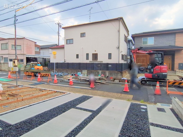 愛知県名古屋市中村区宿跡町3丁目の新築戸建て完成写真 2025年8月25日撮影