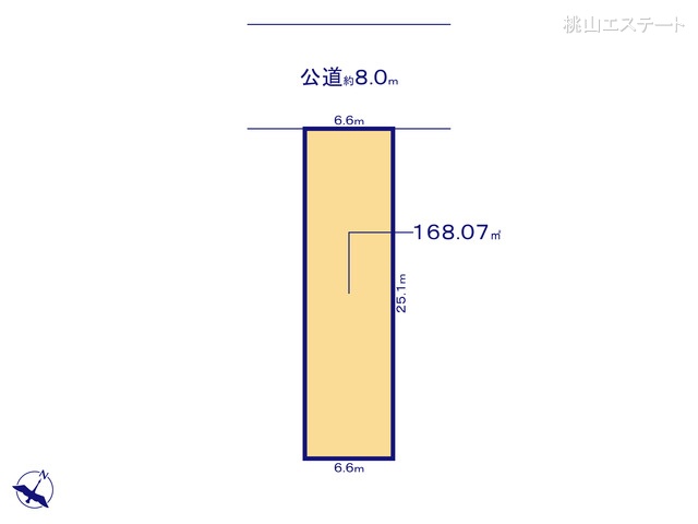 愛知県名古屋市緑区青山2丁目の土地 区画図 ※図面と異なる場合は現況を優先