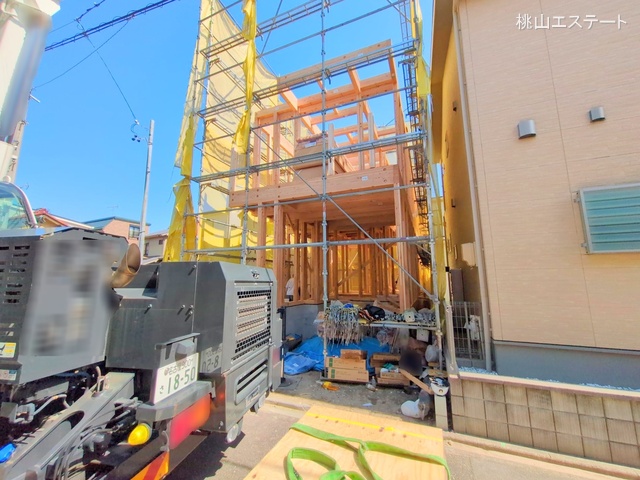 愛知県名古屋市中川区打出1丁目の新築戸建て上棟写真 2025年6月17日撮影