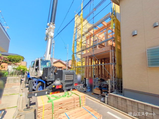 愛知県名古屋市中川区打出1丁目の新築戸建て上棟写真 2025年6月17日撮影