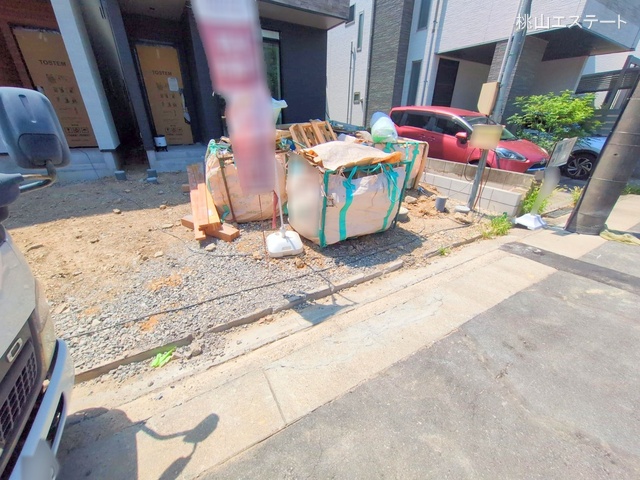 愛知県名古屋市瑞穂区松月町3丁目の新築戸建て外構写真 2025年8月5日撮影